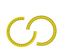 measuring tape centimeter vector illustration