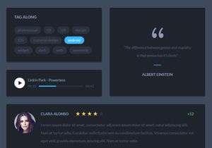 Material Design Dark UI Kit