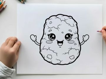 Cute germ microbe character smiling vector illustration preview picture