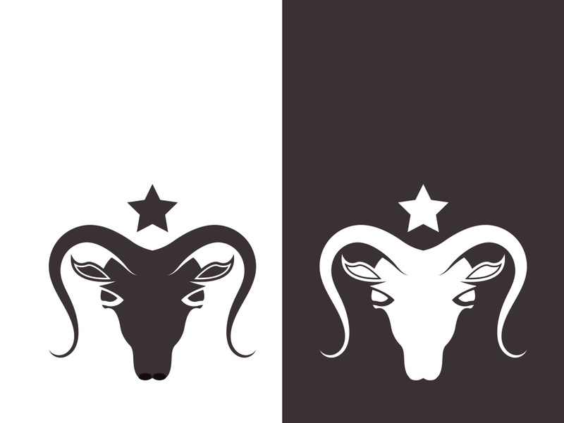 Goat logo template vector icon illustration design