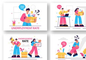 23 Unemployment Rate Illustration