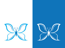 Butterfly logo icon vector design illustration