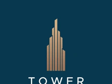 Eiffel Tower building logo design with a creative concept.