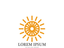 Sun  Logo and icon  Template design