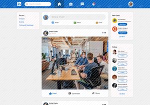 LinkedIn Redesign Homepage