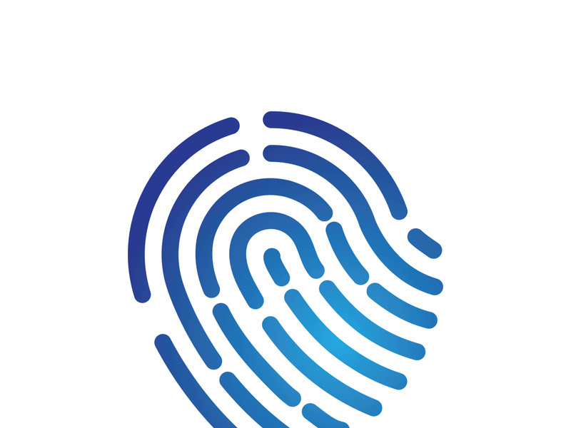 Fingerprint logo vector illustration icon template design