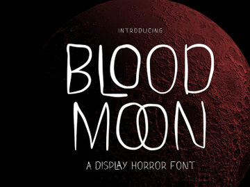 Blood Moon - Display Font preview picture