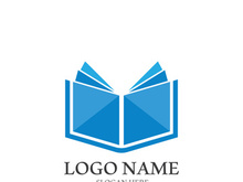 Digital book logo technology vector icon design