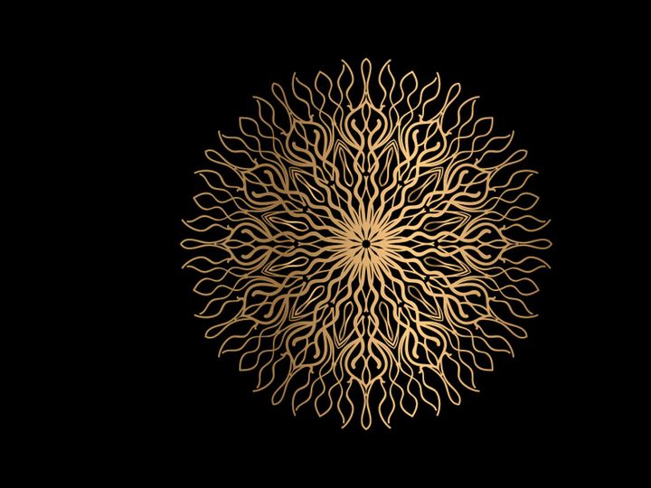 Mandala Flower Art Logo Background Design