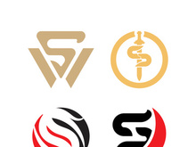 Business corporate S letter logo design vector