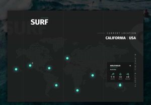 GoSurf: Free website template for surfing and travels