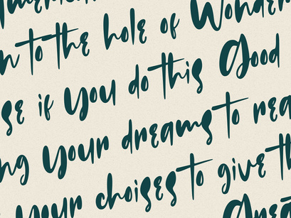 Russeline - Handwritten Font