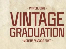 Vintage Graduation - Modern Font preview picture