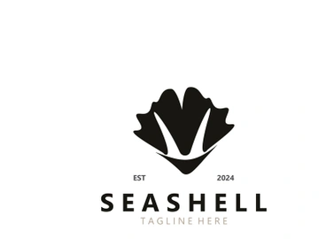 Seashell Logo. Ocean Animals premium quality graphic outline symbols collection preview picture