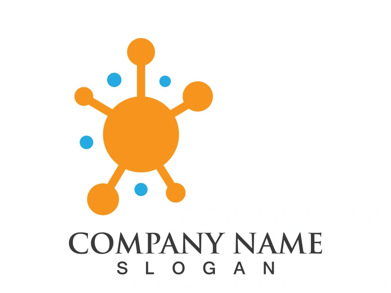 Molecule symbol logo template vector illustration design