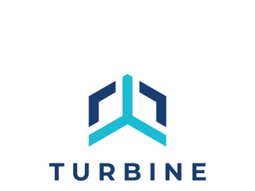 Abstract propeller logo with creative idea preview picture