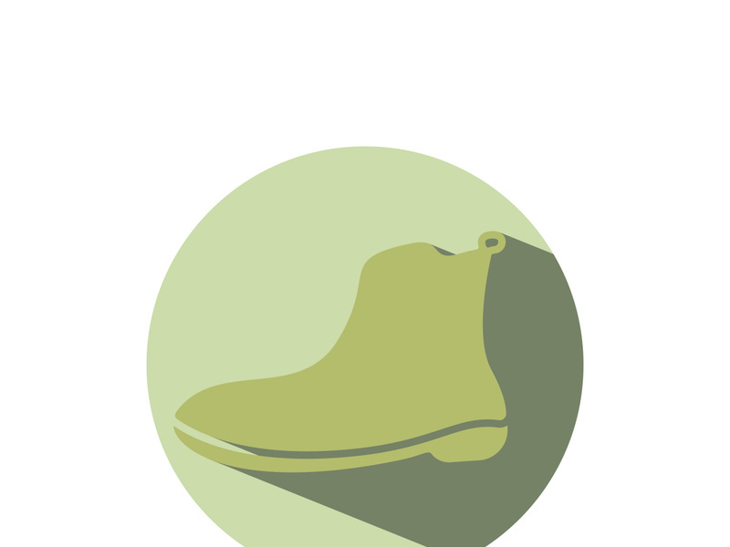 Icon shoe logo concept vector sneaker template shoes shop design