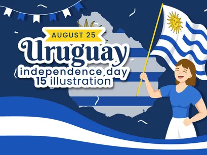 15 Happy Uruguay Independence Day Illustration