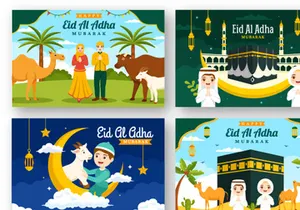 22 Happy Eid Al Adha Mubarak Illustration