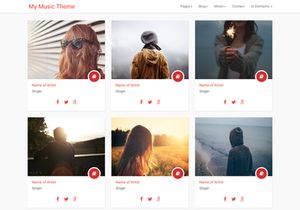 My Music Theme Html