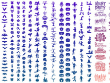 Vector set of Halloween Bundles Design