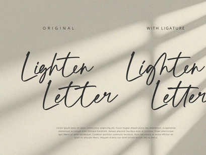 Lighten - Handwritten Script Font