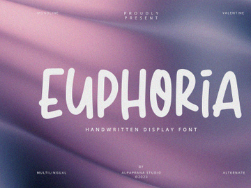 Euphoria - Display Font preview picture