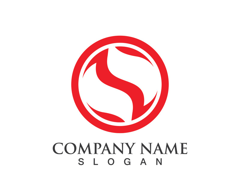 Business corporate S letter logo design vector