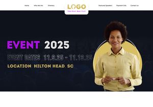 Motivational Speaker Event - Landing Page