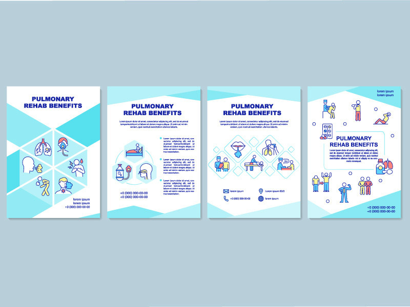 Pulmonary rehabilitation benefits brochure template