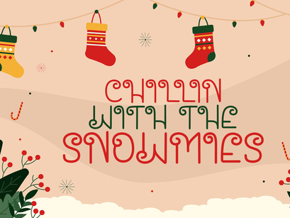 Santa House - Christmas Font