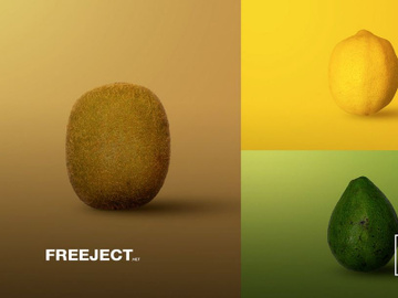 Free Fruit Pattern Background - kiwi, avocado & lemon preview picture