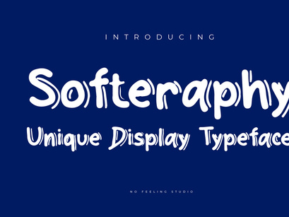 Softeraphy - Unique Display Typeface