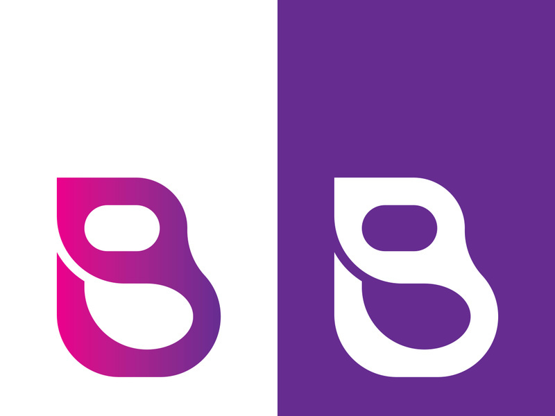 B letter logo template vector illustration