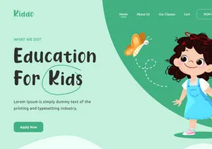 Kiddo Landing Pages UI Kit