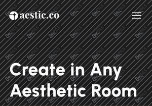 aestic.co - Interior Design Landing Page