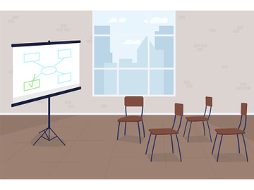 Business training flat concept vector illustration preview picture