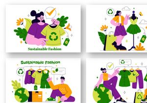 10 Sustainable Fashion Illustration