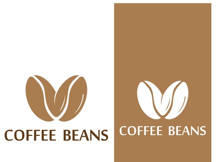 Premium coffee bean logo design.