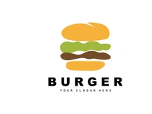 Burger Logo, Fast Food Design