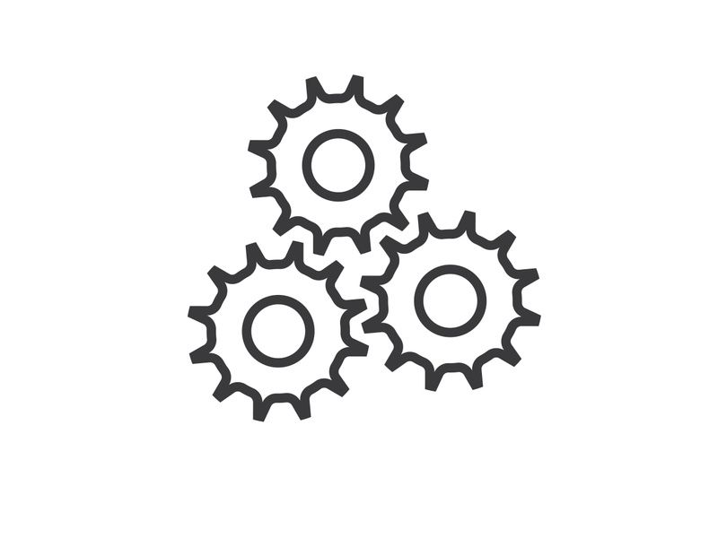 Gear icon logo vector