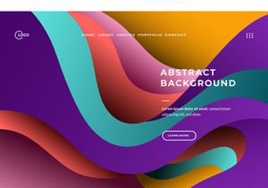Abstract Background Dynamic Wave Colorful