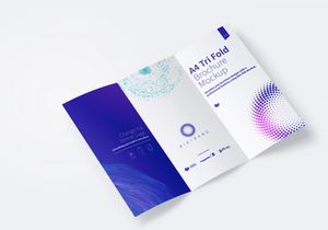 A4 Trifold Brochure Mockup 01
