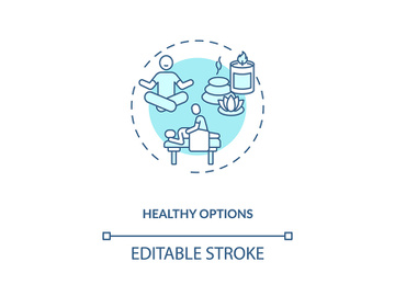 Healthy options concept icon preview picture