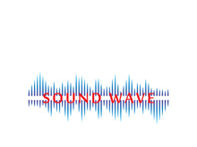 Sound waves vector illustration design template