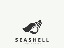 Seashell Logo. Ocean Animals premium quality graphic outline symbols collection