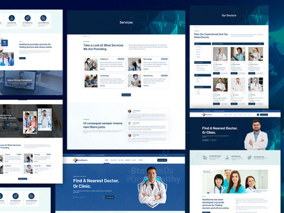 Healthyme — Medical & Health Website Ui Kit | Figma