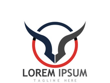 bull head horn logo