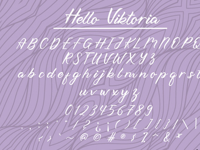 Hello Viktoria - Handwritten Script Font