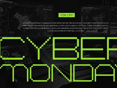 Chronos Galaxia | Pixelated Font
